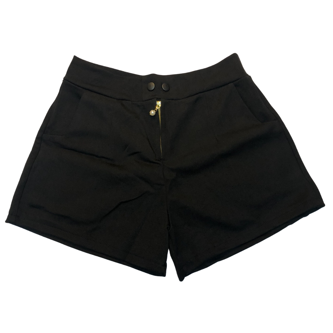 Black Lycra Short Shorts - BINS FLIRTY FASHION