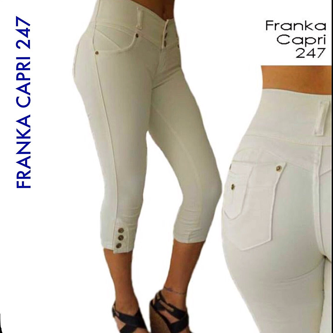 Franka Jeans Capri - BINS FLIRTY FASHION